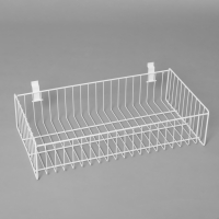Полка-корзина для экономпанелей, 60×30×15 см, цвет белый