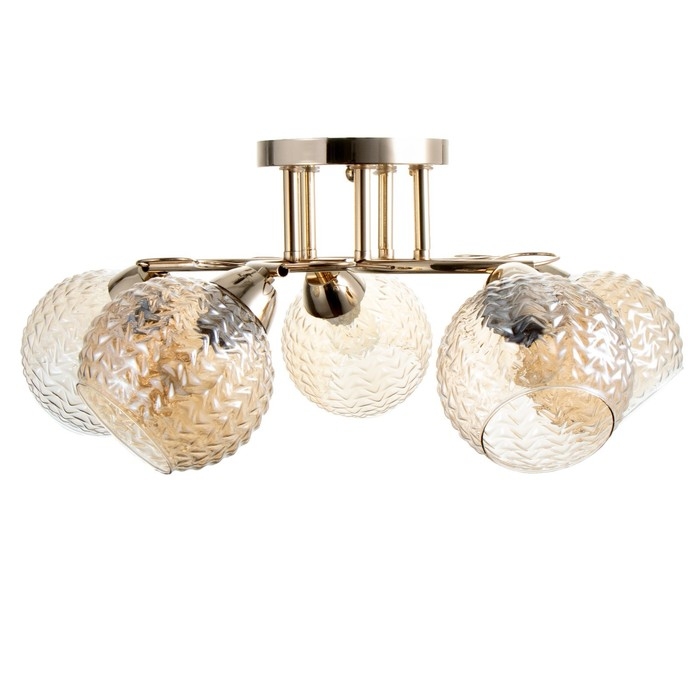 Люстра Люстра "Эрион" 5хЕ27 40Вт золото 56х56х22 см BayerLux