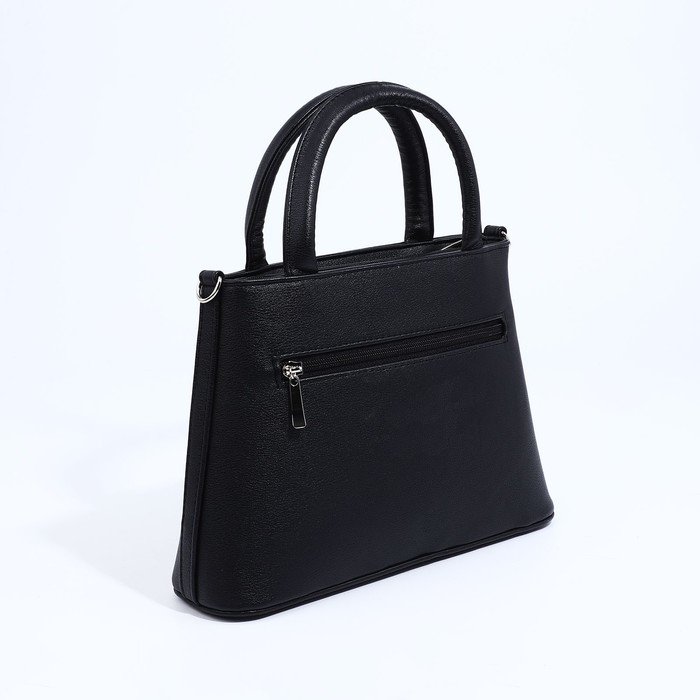 Сумка-тоут Сумка-тоут "Оливи" на молнии, цвет чёрный