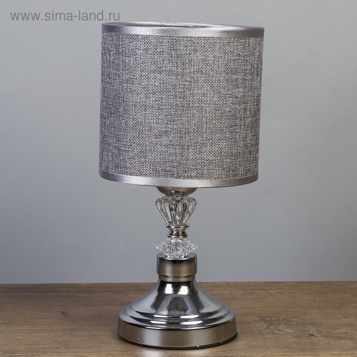 Лампа настольная Лампа настольная "Венера" 1х40Вт Е27 220В серебро 15х15х30 см RISALUX