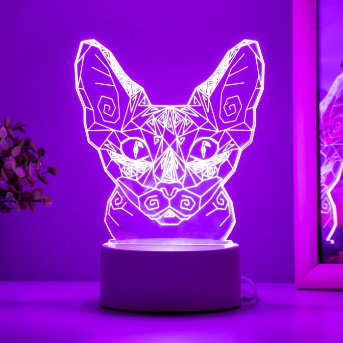 Светильник Светильник "Сфинкс" LED белый 11х9,5х13 см