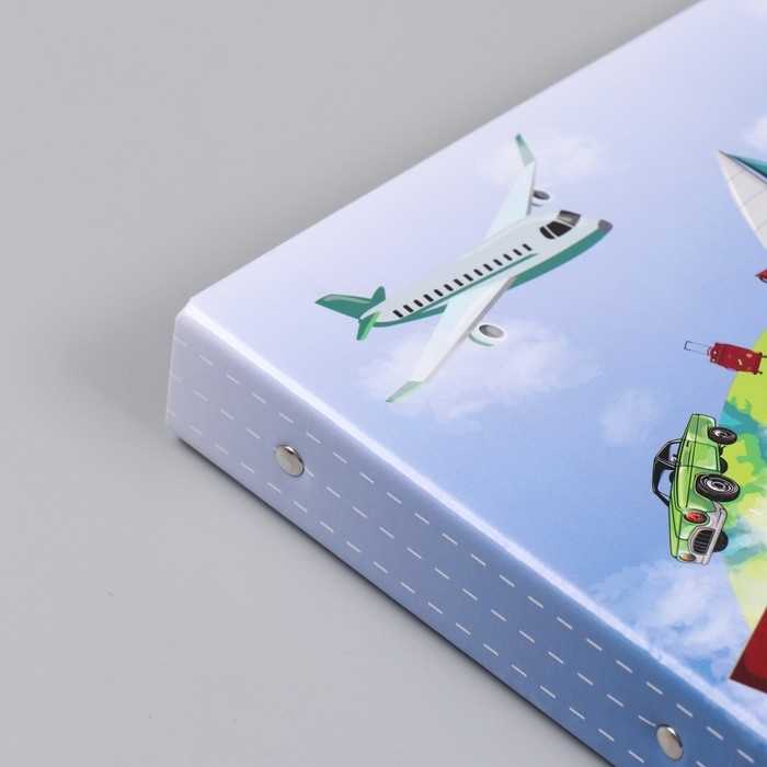 Фотоальбом 25 листов (наклейки+кольца)  Фотоальбом 25 листов (наклейки+кольца) "Весь мир для тебя" 19х27х3 см