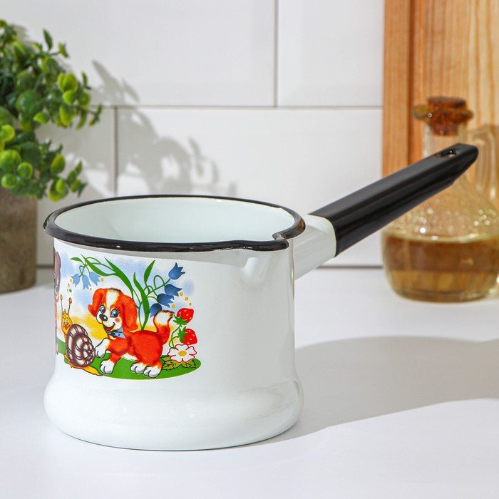 Набор посуды «Улыбка», 4 предмета: кастрюля 1,5 л, ковш 1 л, кружка 250 мл, миска 800 мл, индукция Набор посуды «Улыбка», 4 предмета: кастрюля 1,5 л, ковш 1 л, кружка 250 мл, миска 800 мл, индукция