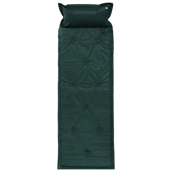 Коврик туристический maclay, самонадувающийся, 188х57х2.5 см, цвет зелёный Коврик туристический maclay, самонадувающийся, 188х57х2.5 см, цвет зелёный