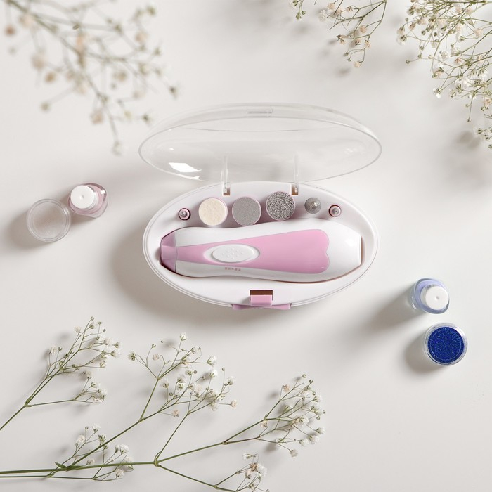 Аппарат для маникюра Luazon LMM-005, 6 насадок, 2хAA (не в комплекте), розовый Аппарат для маникюра Luazon LMM-005, 6 насадок, 2хAA (не в комплекте), розовый