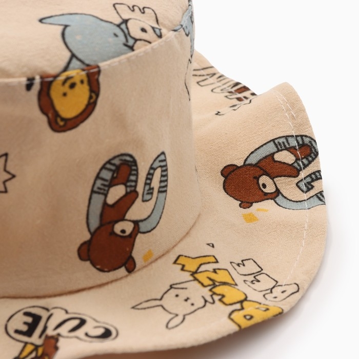 Панама детская Панама детская "Зверушки" MINAKU, цв,бежевый , р-р 50