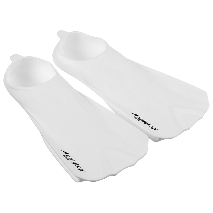 Ласты для плавания ONLYTOP, р. 37,5-38,5, цвет белый Ласты для плавания ONLYTOP, р. 37,5-38,5, цвет белый