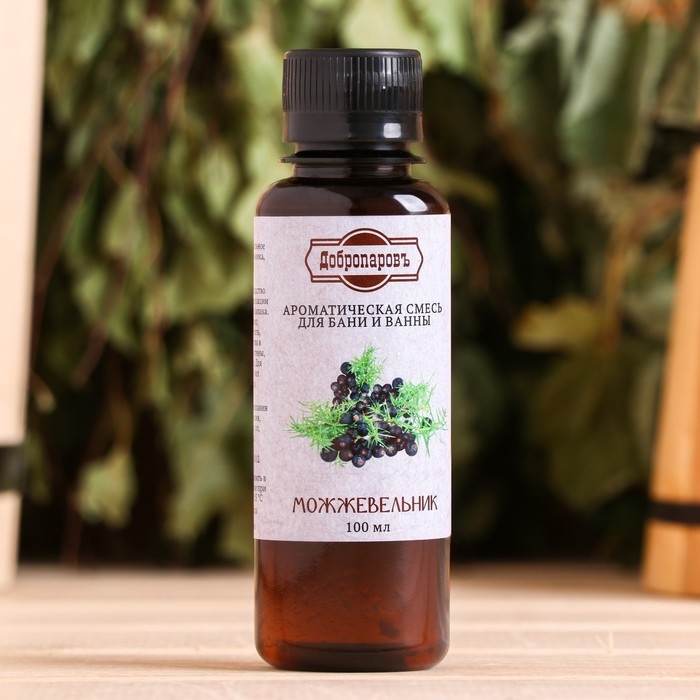 Ароматизатор для бани и ванны «Можжевельник», натуральная, 100 мл, Ароматизатор для бани и ванны «Можжевельник», натуральная, 100 мл, "Добропаровъ"