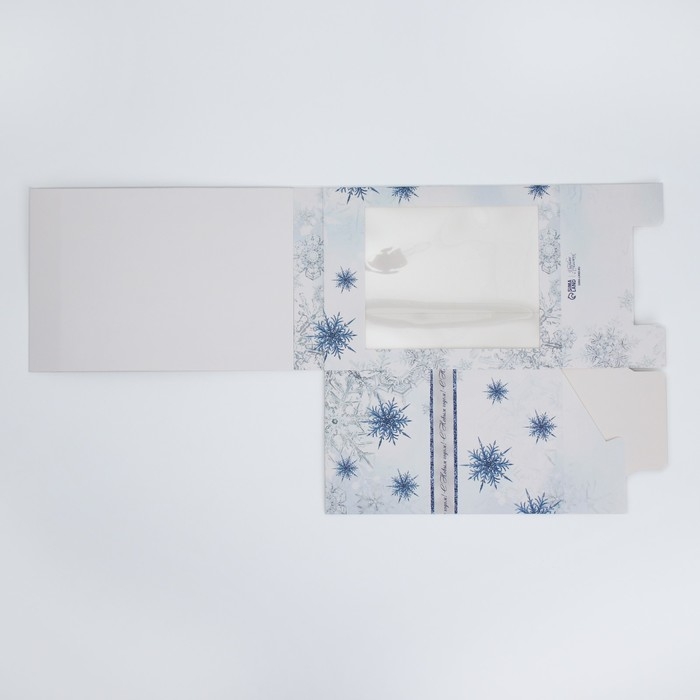 Подарочная коробка новогодняя складная с 3D эффектом «Снежный вальс», 18 х 14 х 23 см, Новый год Подарочная коробка новогодняя складная с 3D эффектом «Снежный вальс», 18 х 14 х 23 см, Новый год