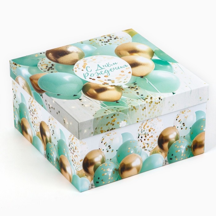 Набор коробок 10 в 1, упаковка подарочная, «Шары», 10.2 х 10.2 х 6‒28.2 х 28.2 х 15 см