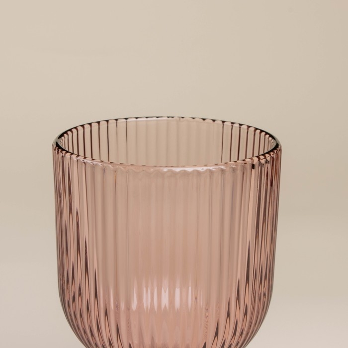 Набор бокалов для вина стеклянный SL Home «Модерн», 250 мл, 8×14,5 см, цвет розовый Набор бокалов для вина стеклянный SL Home «Модерн», 250 мл, 8×14,5 см, цвет розовый