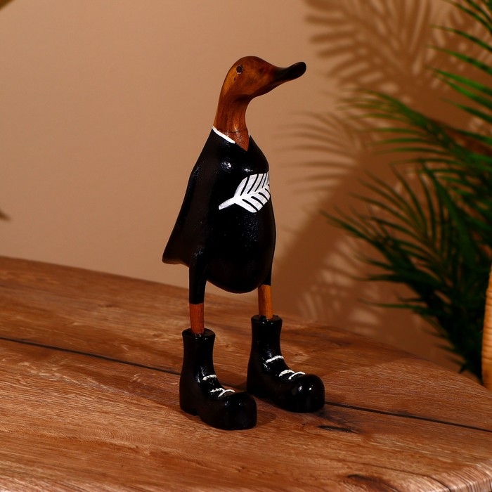 Сувенир "Утка в чёрном" дерево 27 см