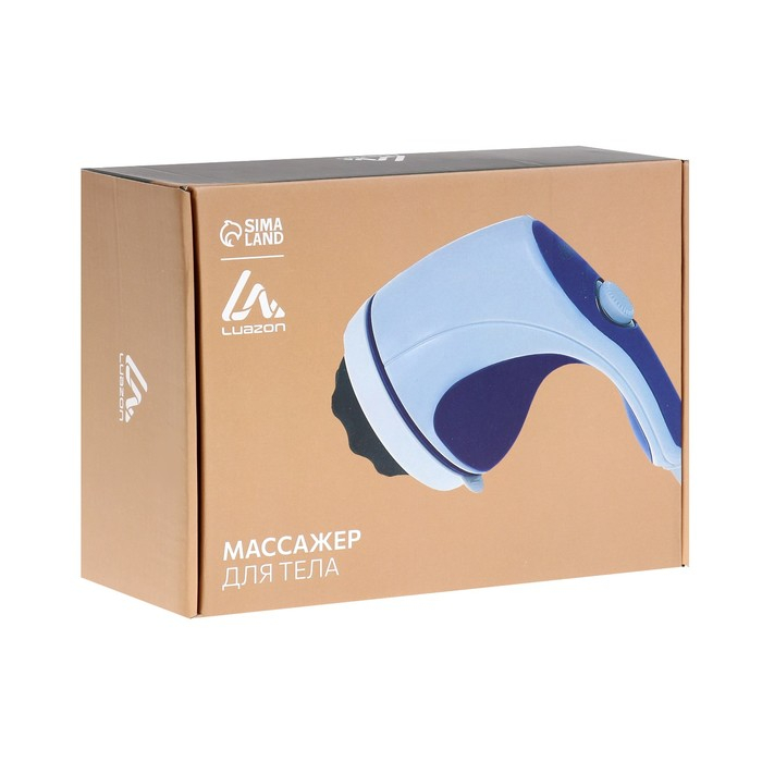 Массажёр для тела Luazon LEM-44, 5 насадок, плавная регулировка, 220 В, бело-синий Массажёр для тела Luazon LEM-44, 5 насадок, плавная регулировка, 220 В, бело-синий