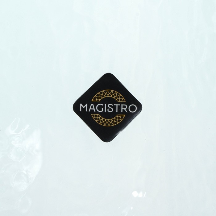 Набор бокалов для вина стеклянный Magistro «Дарио», 500 мл, 7,3×25 см, 2 шт, цвет изумрудный