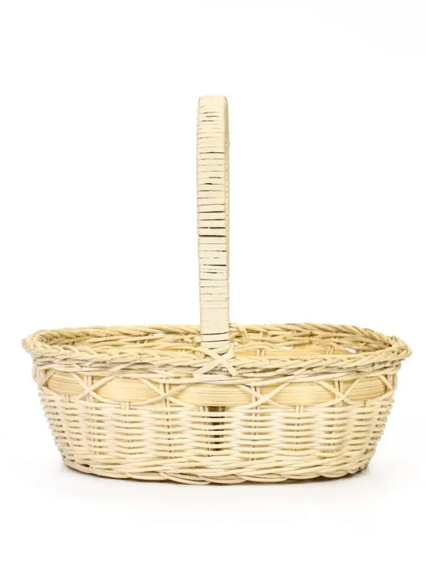 Корзина плетёная для хранения Splet, ротанг, с ручкой, бежевая, набор 3 шт.