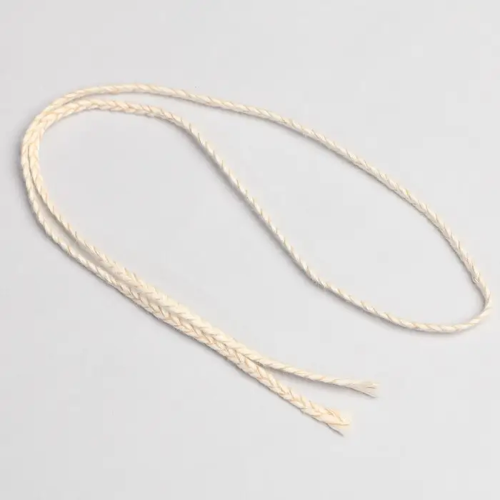 Хлопковый фитиль для формовой свечи, плетеный, 40 нитей 0,5 м Хлопковый фитиль для формовой свечи, плетеный, 40 нитей 0,5 м