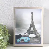 Фоторамка пластик 15х20 см "Ламберто" серебро с белым 21х16х3,5 см