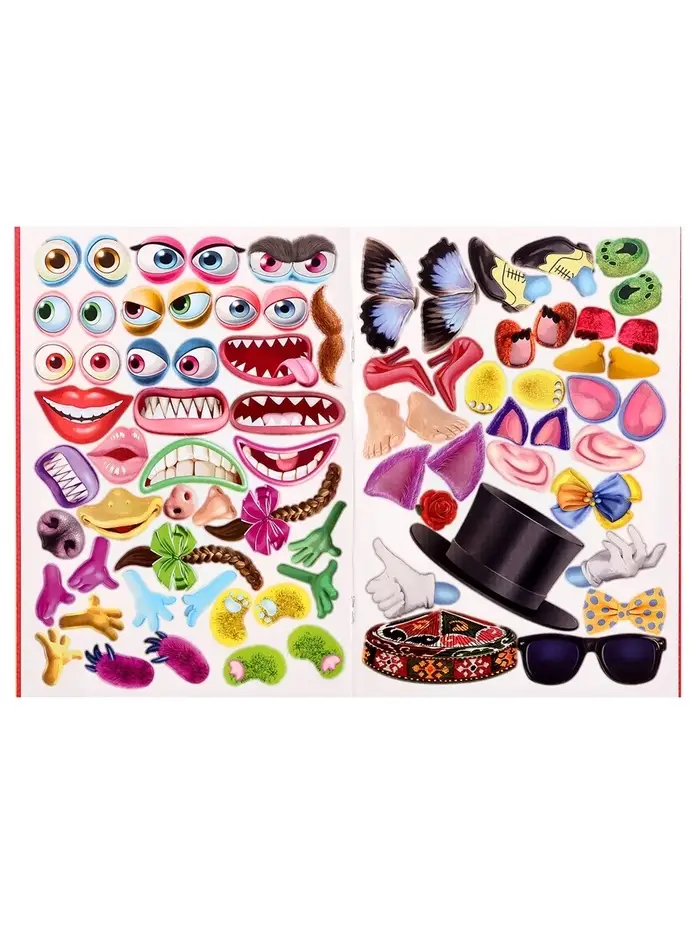 Книга с наклейками, сделай своего чудика &laquo;Маня Ми&raquo;