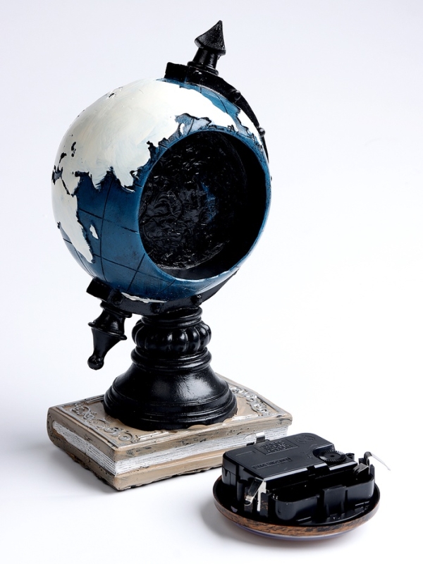 Часы настольные интерьерные, «Глобус»,  на батарейках, 11×7.8×13 см, d-8 см Часы настольные интерьерные, «Глобус»,  на батарейках, 11×7.8×13 см, d-8 см