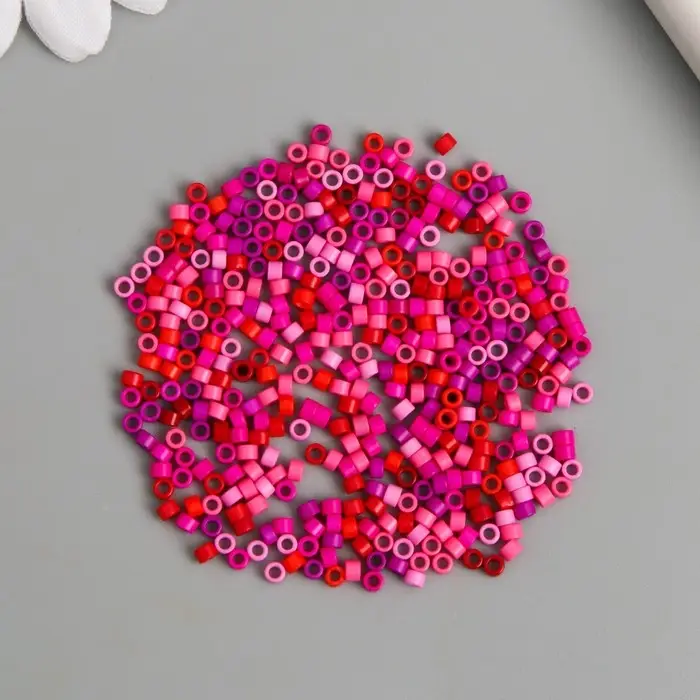 Бисер стекло 11/0  Бисер стекло 11/0 "Цилиндр. Розово-красный" 10 г