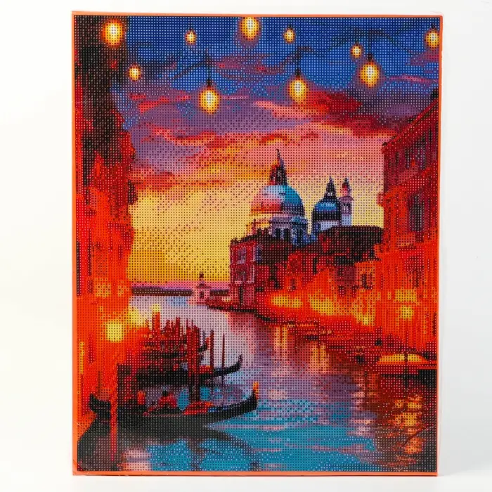Алмазная вышивка полное заполнение «Венеция», на раме, 40×50 см