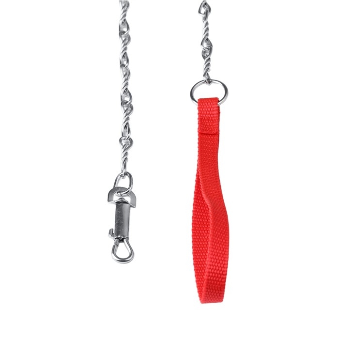 Поводок металлический витой с нейлоновой ручкой, 180 см х 2 мм Поводок металлический витой с нейлоновой ручкой, 180 см х 2 мм