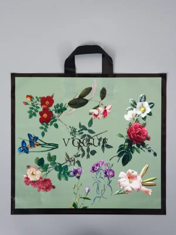 Пакет с петлевой ручкой "Мода" 45 х 40 х 8 см, 60 мкм