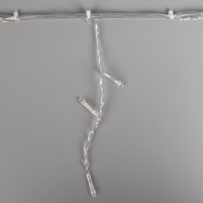 Гирлянда «Бахрома-арка» 1 × 1 м, IP20, прозрачная нить, 126 LED, свечение белое, 8 режимов, 220 В