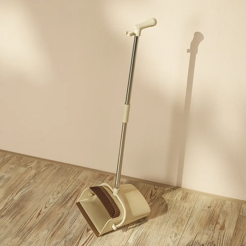 VETTA Набор щетка+совок, пластик, железо, ПВХ, 2 ручки, 92x24см/85x26,5см