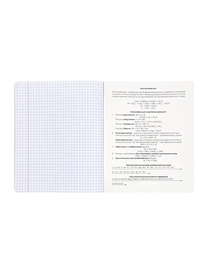 Комплект 12 предметных тетрадей 48 листов, справочная информация, 60гр, Отражения