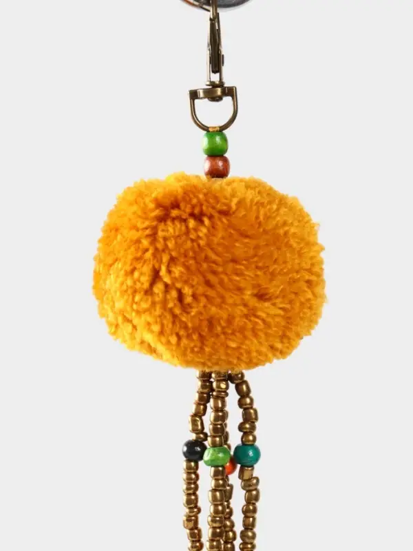 Брелок плетеный, 22 см, цв. оранжевый Брелок плетеный, 22 см, цв. оранжевый