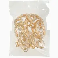 Краб для волос "Джули" овал, 4,5 см, золото