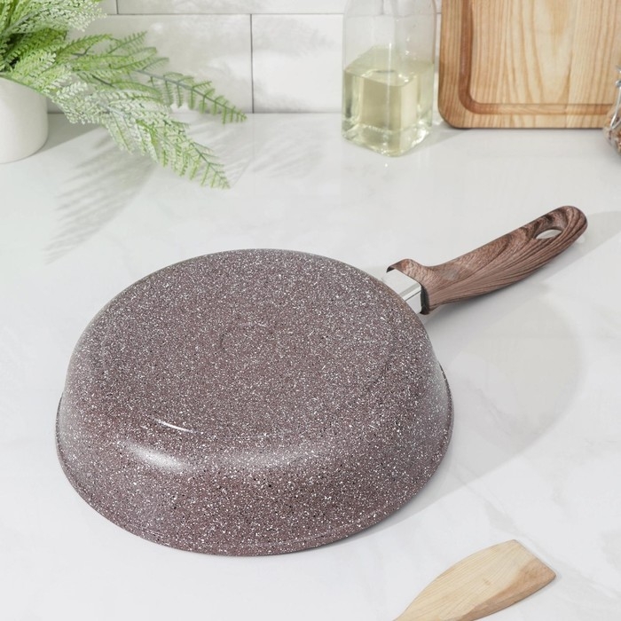 Сковорода Доляна «Брауни», d=24 см, пластиковая ручка, антипригарное покрытие, индукция Сковорода Доляна «Брауни», d=24 см, пластиковая ручка, антипригарное покрытие, индукция