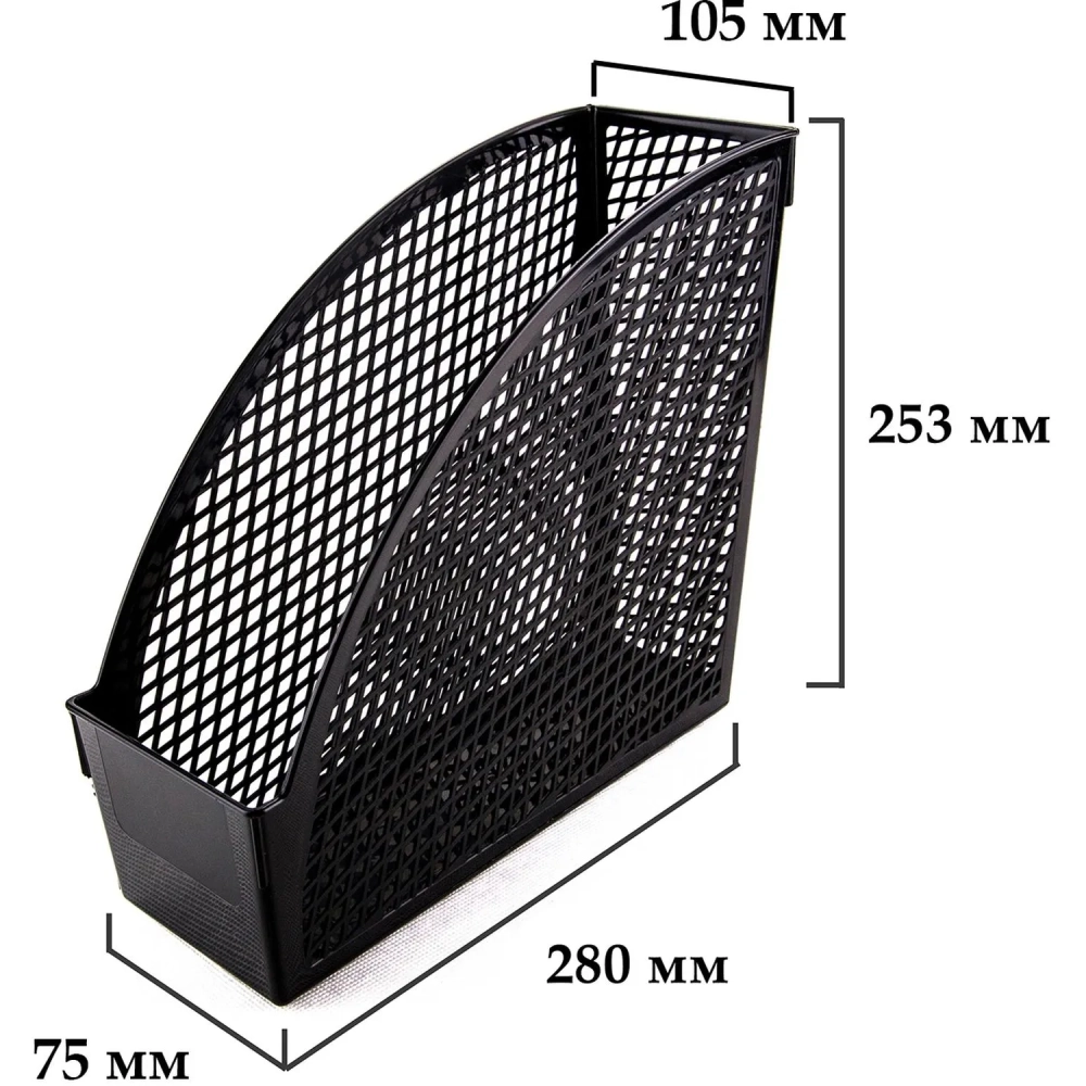 Лоток вертикальный 110мм черн