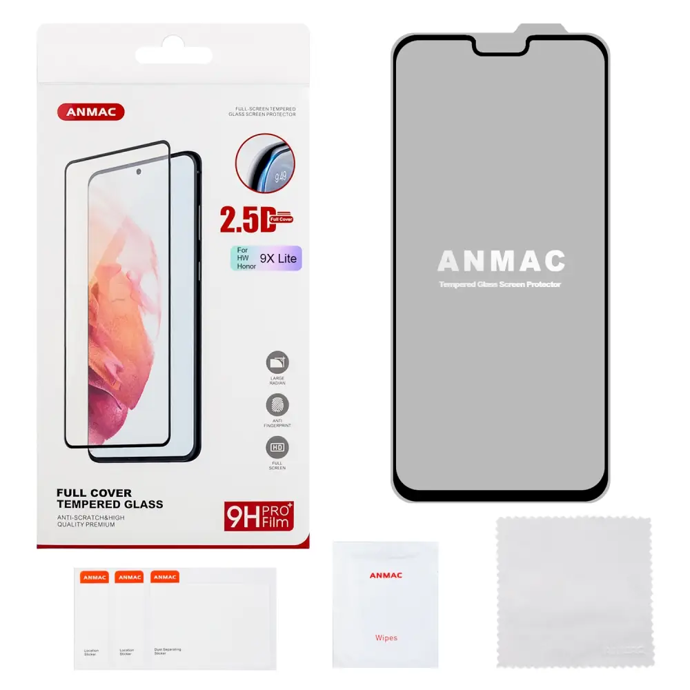 Защитное стекло Huawei Honor 9X Lite/8X Full Cover ANMAC Арт.1137369