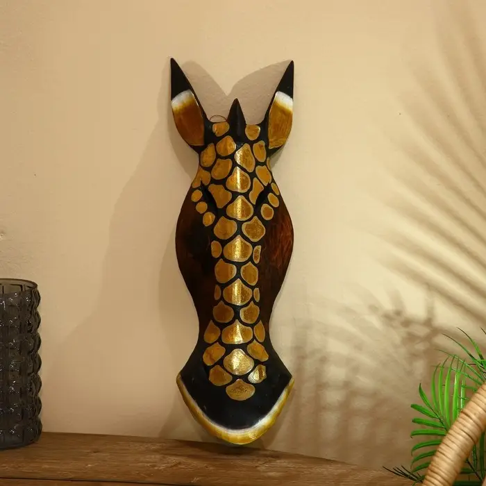 Маска «Зебра», 50 см, дерево албезия Маска «Зебра», 50 см, дерево албезия