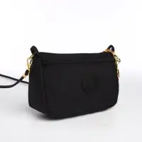 Сумка женская кросс-боди на молнии, 18&times;6.5&times;12 см, однотонная, чёрная