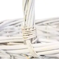 Набор корзин 3 шт ИВА 40x40x14 32х32x12 27х27x10 см ПЛЕТ ручка h=20/18/16 см