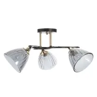 Светильник потолочный BayerLux &laquo;Сальма&raquo;, люстра 3хЕ27, 40 Вт, чёрный, 54&times;54&times;24 см