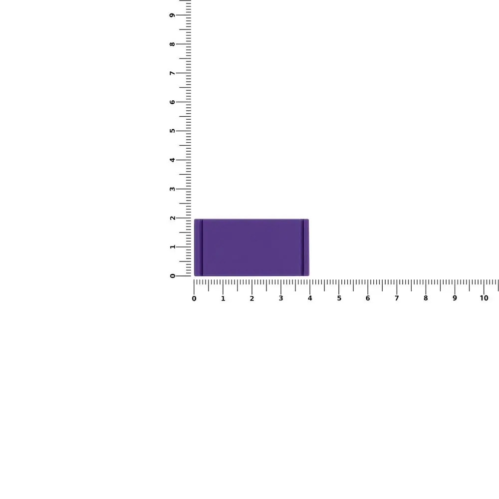 Лейбл из ПВХ Dzeta, XS, фиолетовый