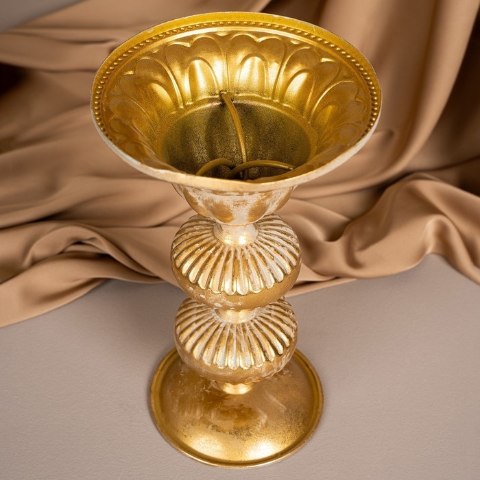 Подсвечник металл «Ярусы» для одной свечи 16 х 16 х 25 см