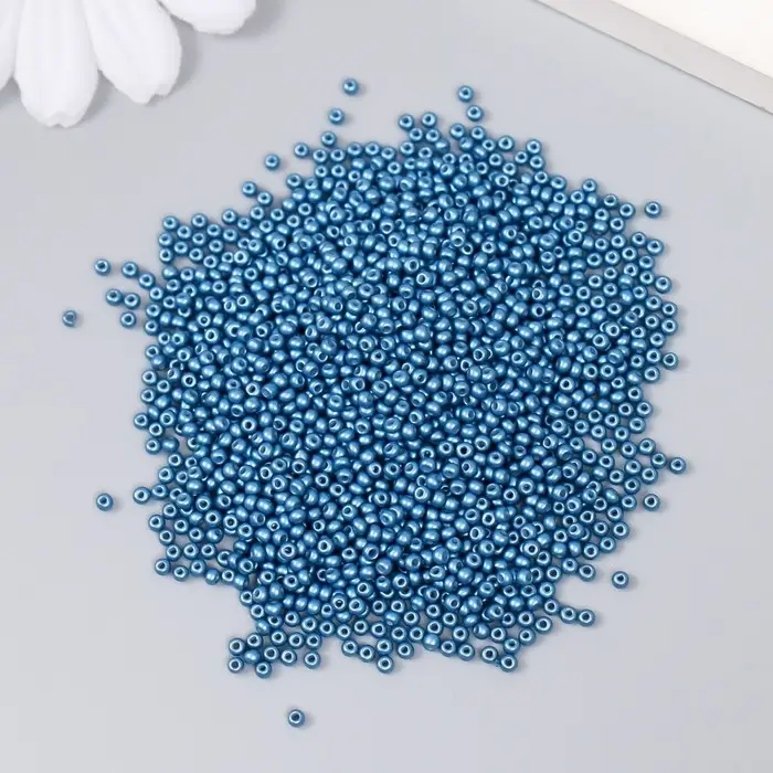 Бисер стекло 12/0  Бисер стекло 12/0 "Полуночно-синий" 15 гр
