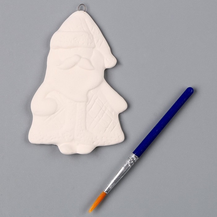 Новый год! Ёлочное украшение под раскраску «Дед мороз», с подвесом Новый год! Ёлочное украшение под раскраску «Дед мороз», с подвесом