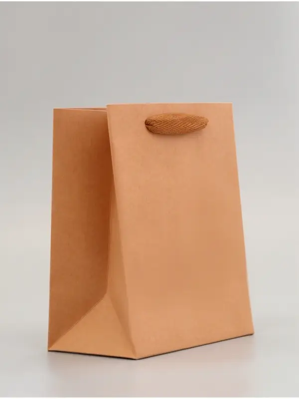 Пакет подарочный, с окном, 20&times;15&times;10 см, крафт