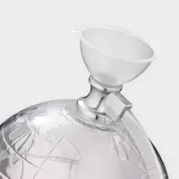 Башня пивная с воронкой &laquo;Земной шар&raquo;, 1.9 л, пластик, серебристая