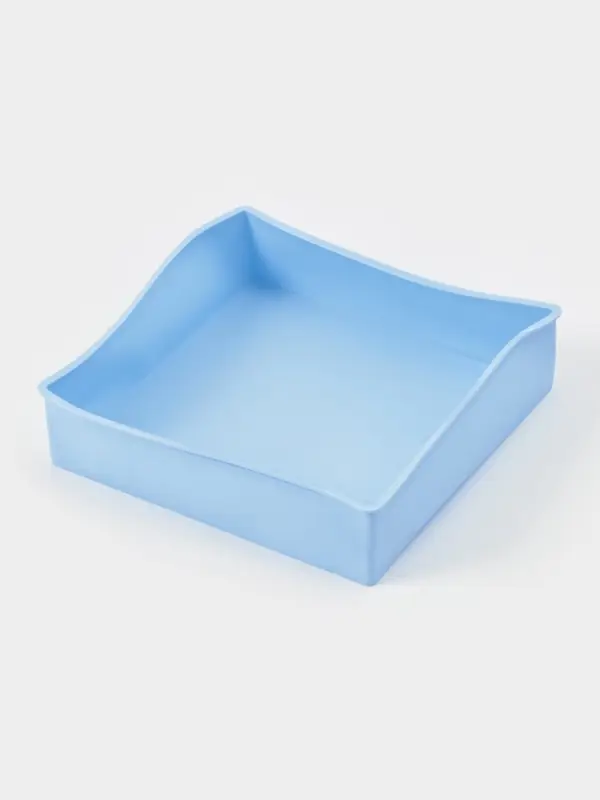 Форма для выпечки Форма для выпечки "Квадрат", 20,5х20,5х5 см, цвет светло-голубой