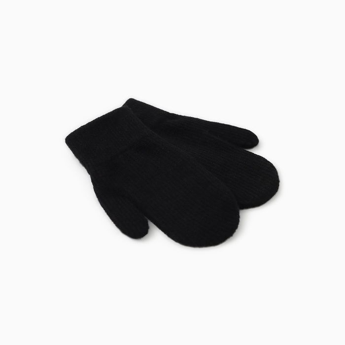 Варежки детские MINAKU, цвет черный, 18 см Варежки детские MINAKU, цвет черный, 18 см