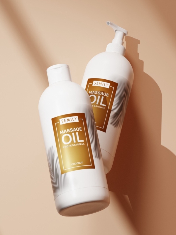 Масло массажное для тела Semily с ароматом кокоса, 500 мл