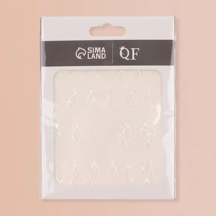 Наклейки для ногтей «Slik», белые Наклейки для ногтей «Slik», белые