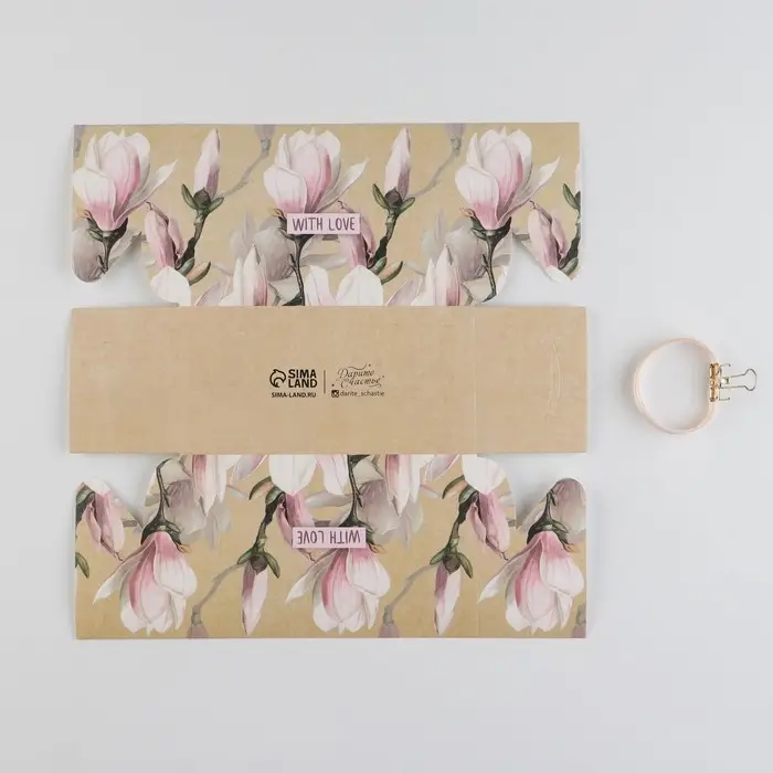 Коробка для капкейков, кондитерская упаковка, 2 ячейки «Магнолии», 16 х 8 х 10 см Коробка для капкейков, кондитерская упаковка, 2 ячейки «Магнолии», 16 х 8 х 10 см